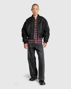 Cheap Stockholm Surfboard Club Nylon Bomber Jacket black
