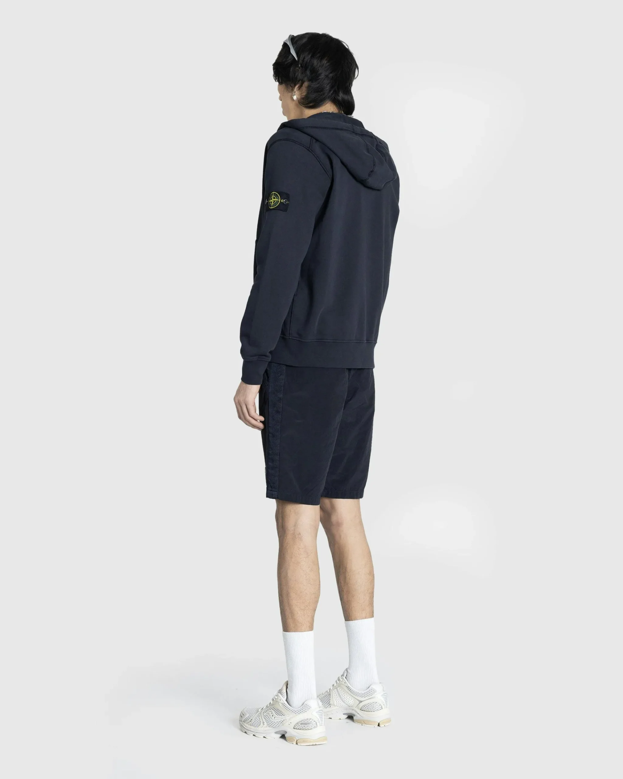 Hot Stone Island Nylon Metal Swim Shorts Navy Blue navyblue