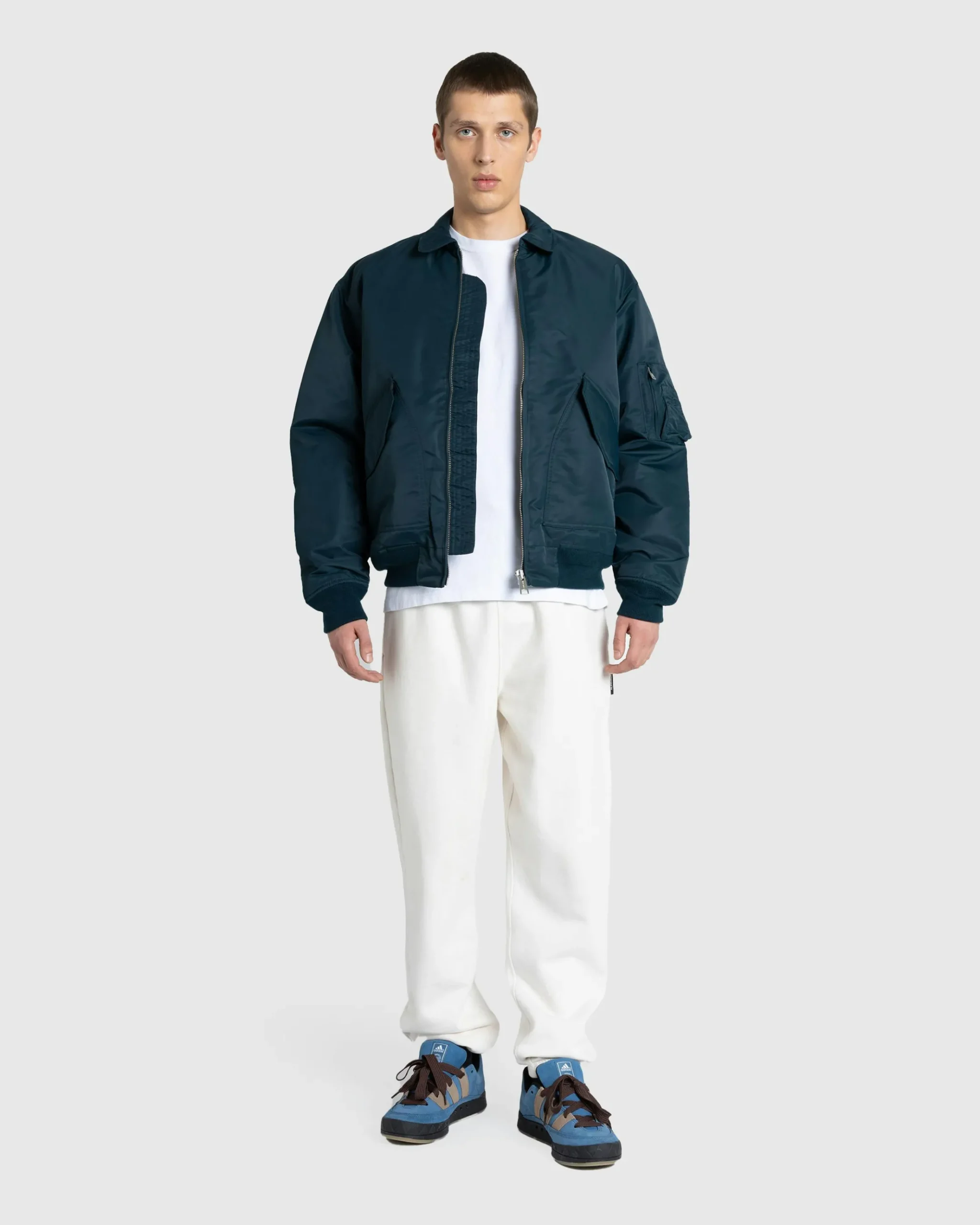 Cheap Carhartt WIP Olten Bomber Duck Blue/Turmeric