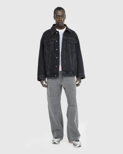 Sale Acne Studios Oversized Denim Jacket black