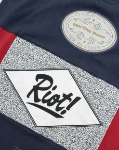 Flash Sale Martine Rose Oversized Paneled Polo blue