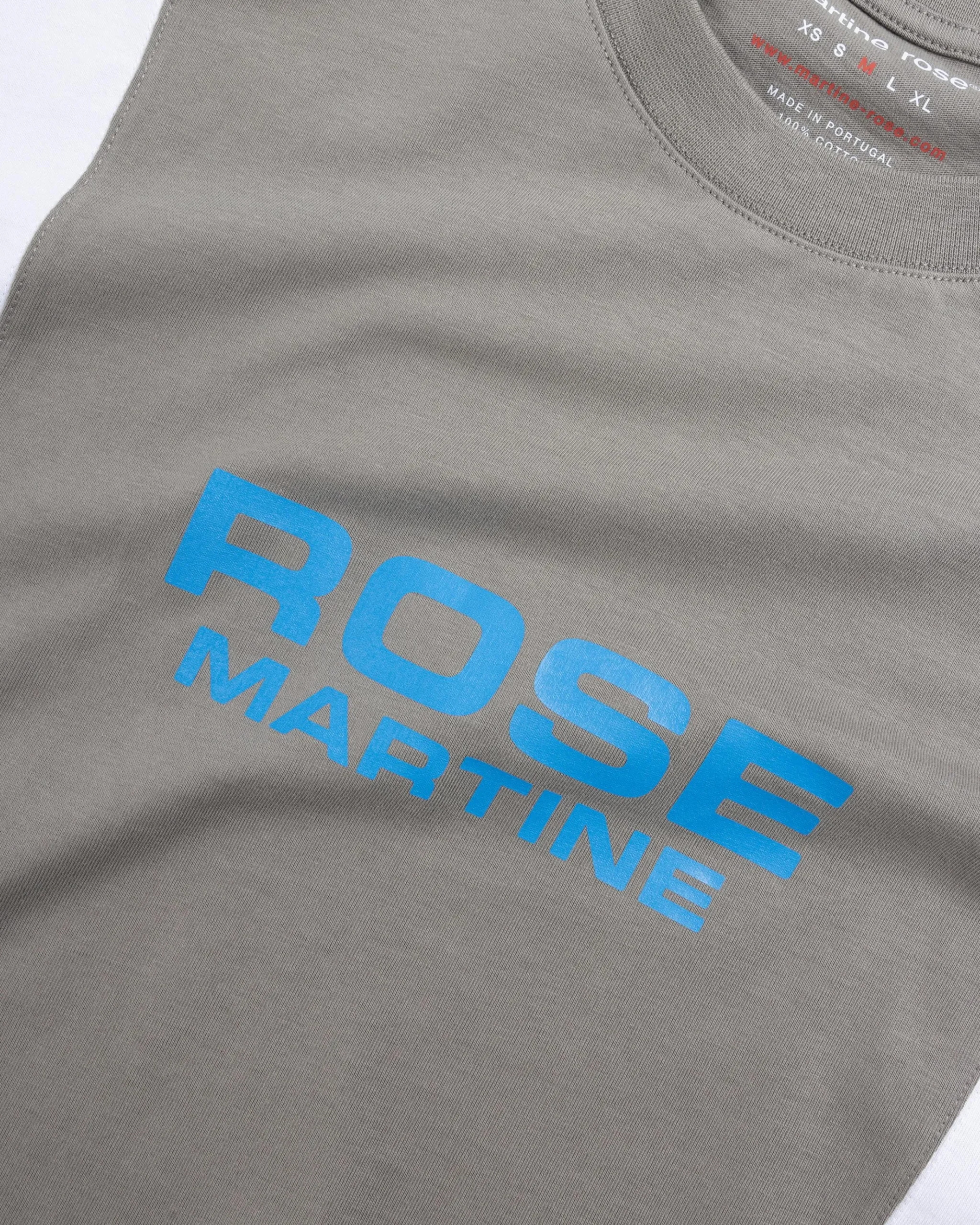 Shop Martine Rose Oversized Paneled T-Shirt grey