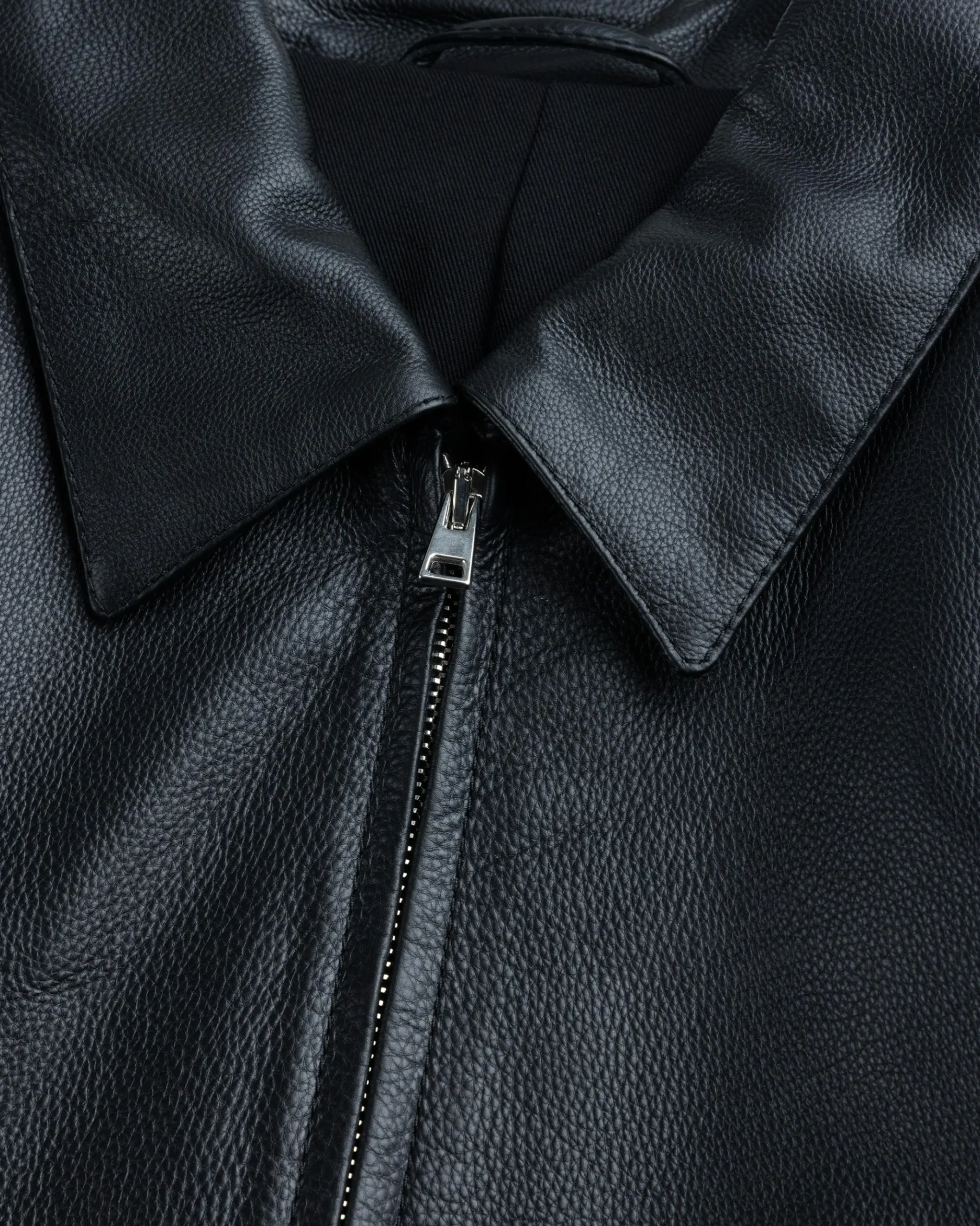 Store Meta Campania Collective Owen Calf Leather Coaching Jacket black