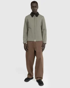 Shop Meta Campania Collective Owen Zip-Up Jacket Weimaraner Grey weimaranergrey