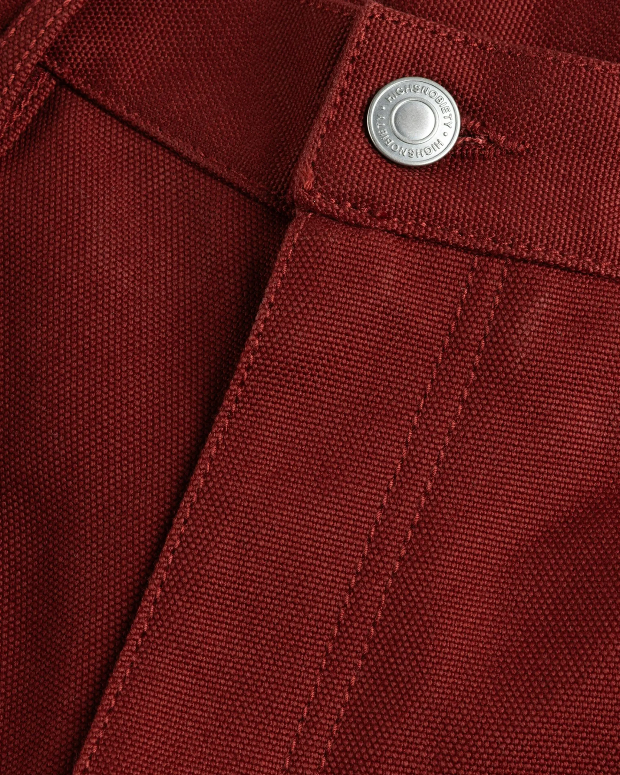 Flash Sale Highsnobiety HS05 Oxford Canvas Carpenter Trousers Red unavailable