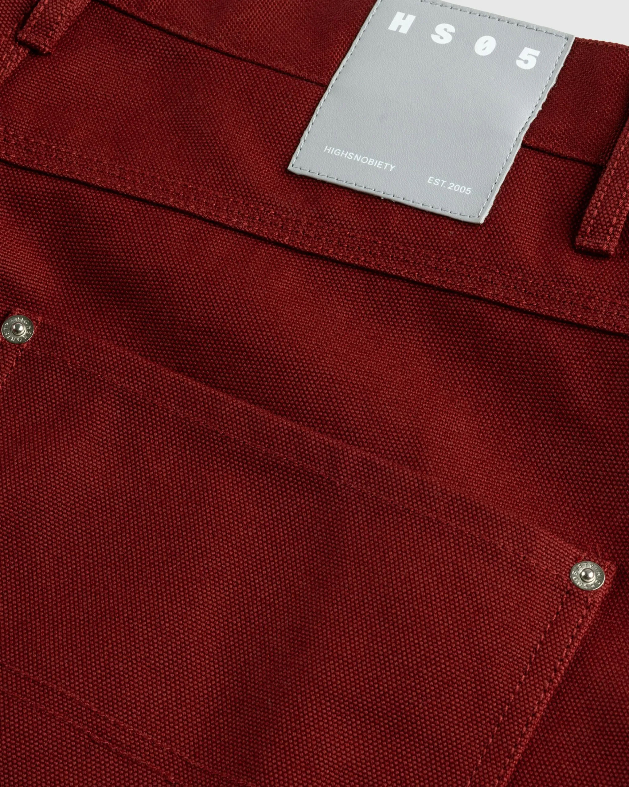 Flash Sale Highsnobiety HS05 Oxford Canvas Carpenter Trousers Red unavailable