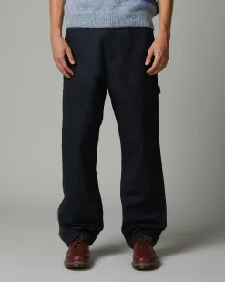 Discount Highsnobiety HS05 Oxford Canvas Carpenter Trousers Navy unavailable
