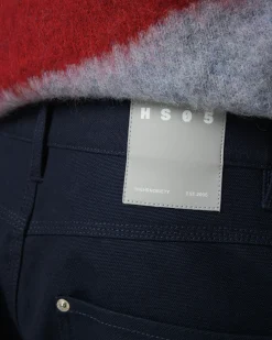 Discount Highsnobiety HS05 Oxford Canvas Carpenter Trousers Navy unavailable