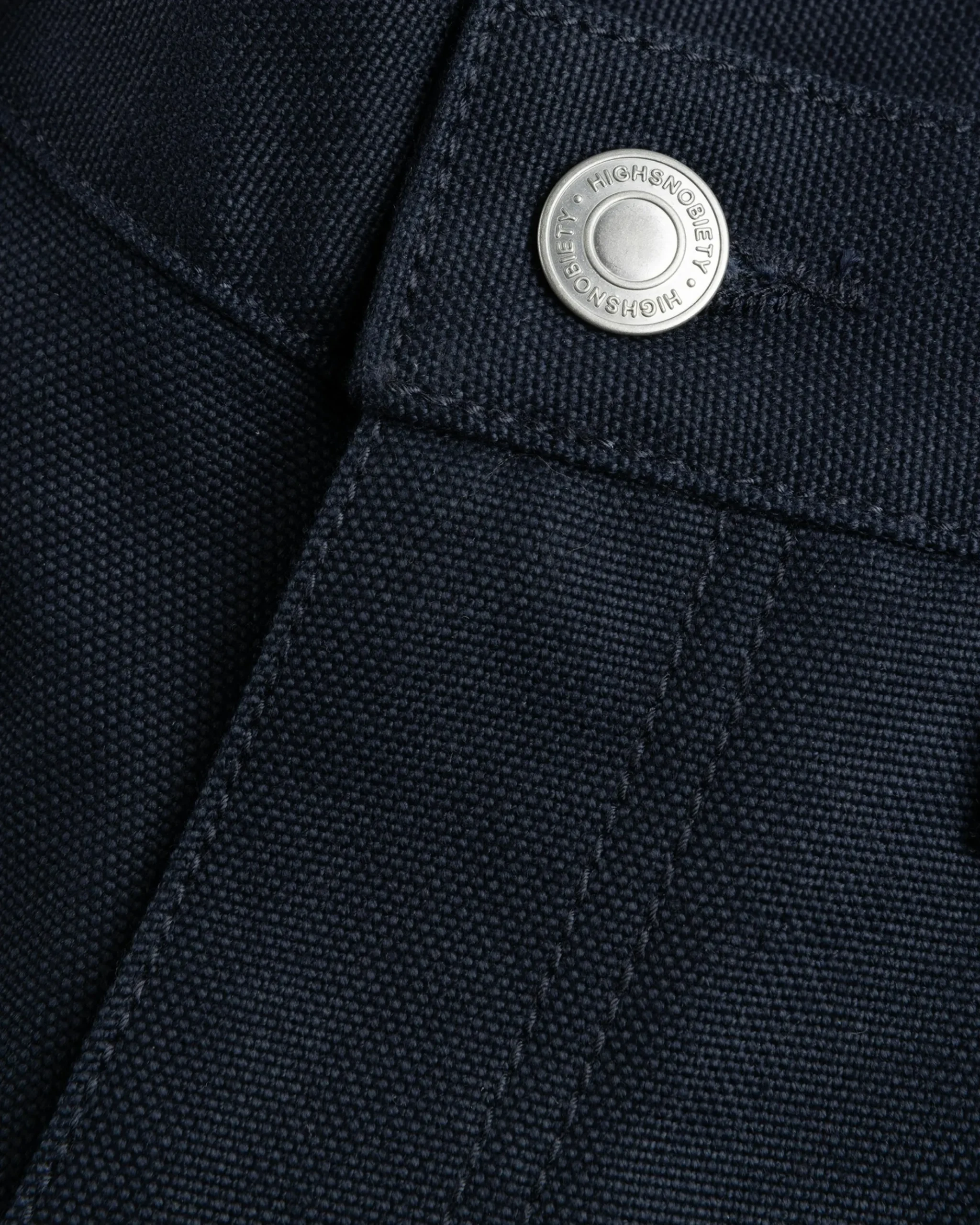 Discount Highsnobiety HS05 Oxford Canvas Carpenter Trousers Navy unavailable