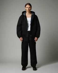 Flash Sale Highsnobiety HS05 Oxford Canvas Insulated Jacket Black unavailable
