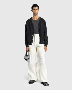 Hot Mugler Pantalon Off White/Snow