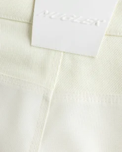 Hot Mugler Pantalon Off White/Snow