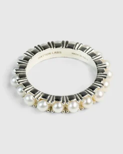 Fashion Hatton Labs Pearl Eternity Ring White silver