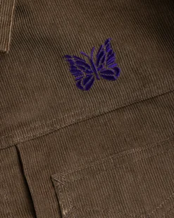 Clearance Needles Penny Jean Jacket 14W Corduroy brown