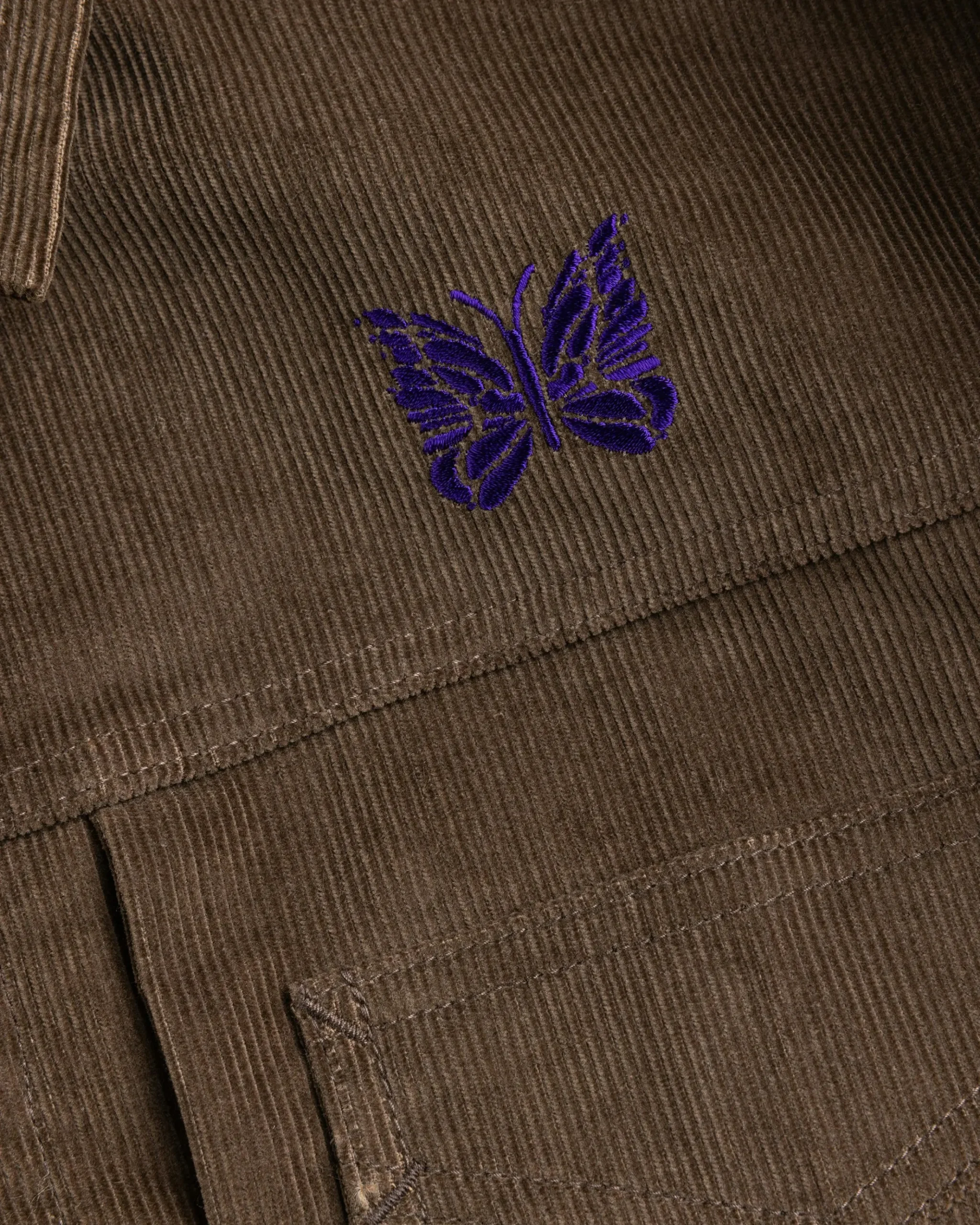 Clearance Needles Penny Jean Jacket 14W Corduroy brown