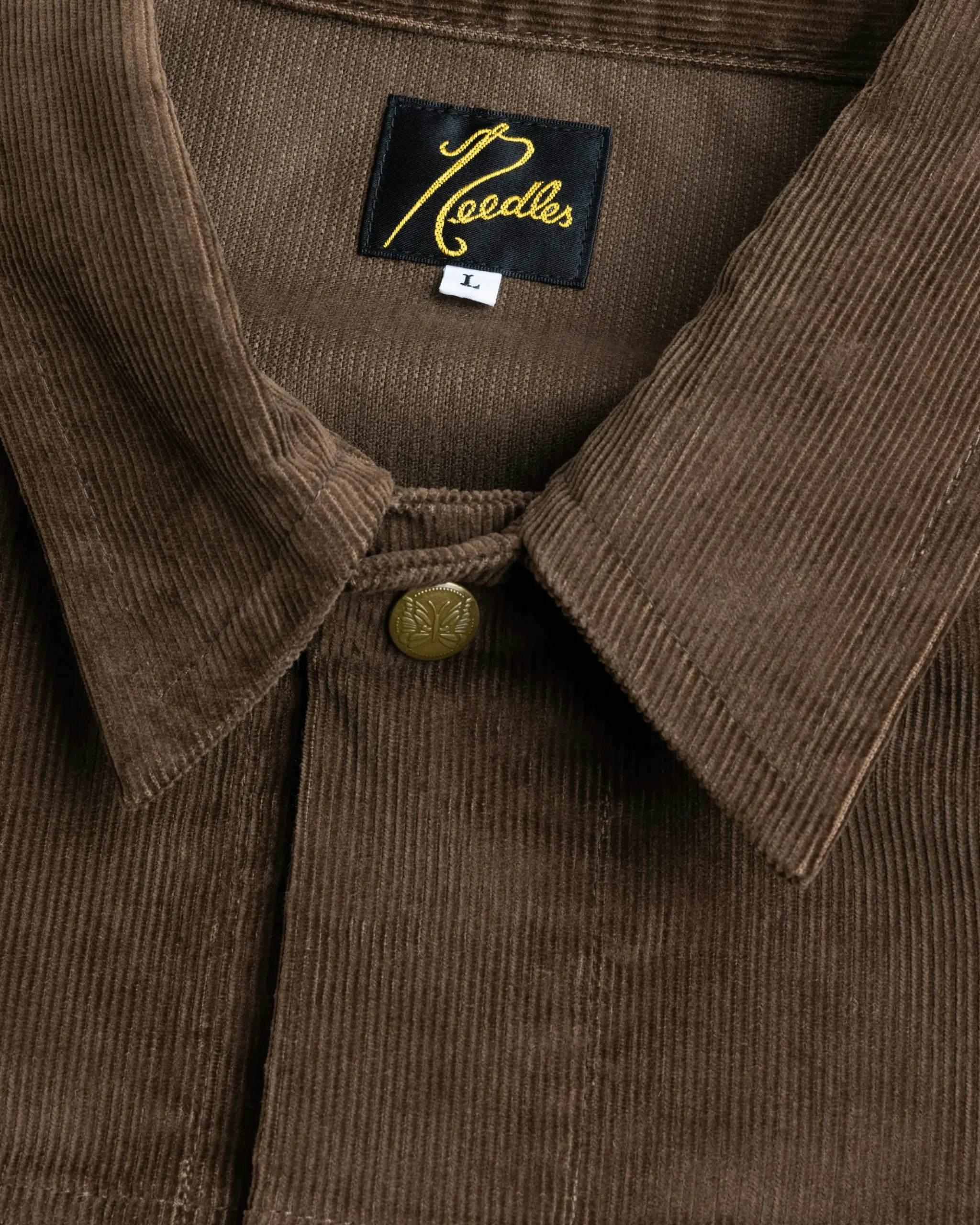 Clearance Needles Penny Jean Jacket 14W Corduroy brown