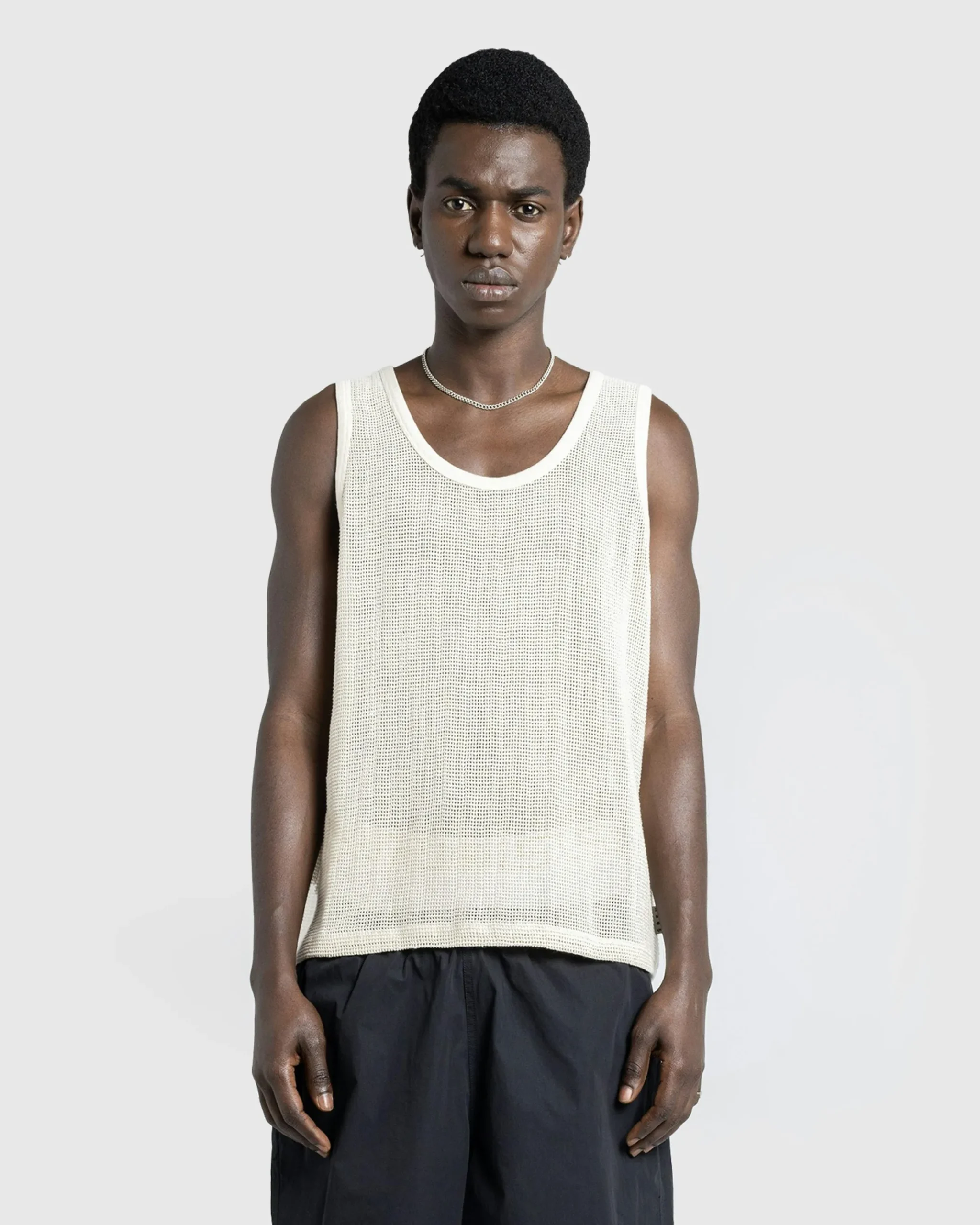 Store Highsnobiety HS05 Pigment Dyed Mesh Tank Top natural