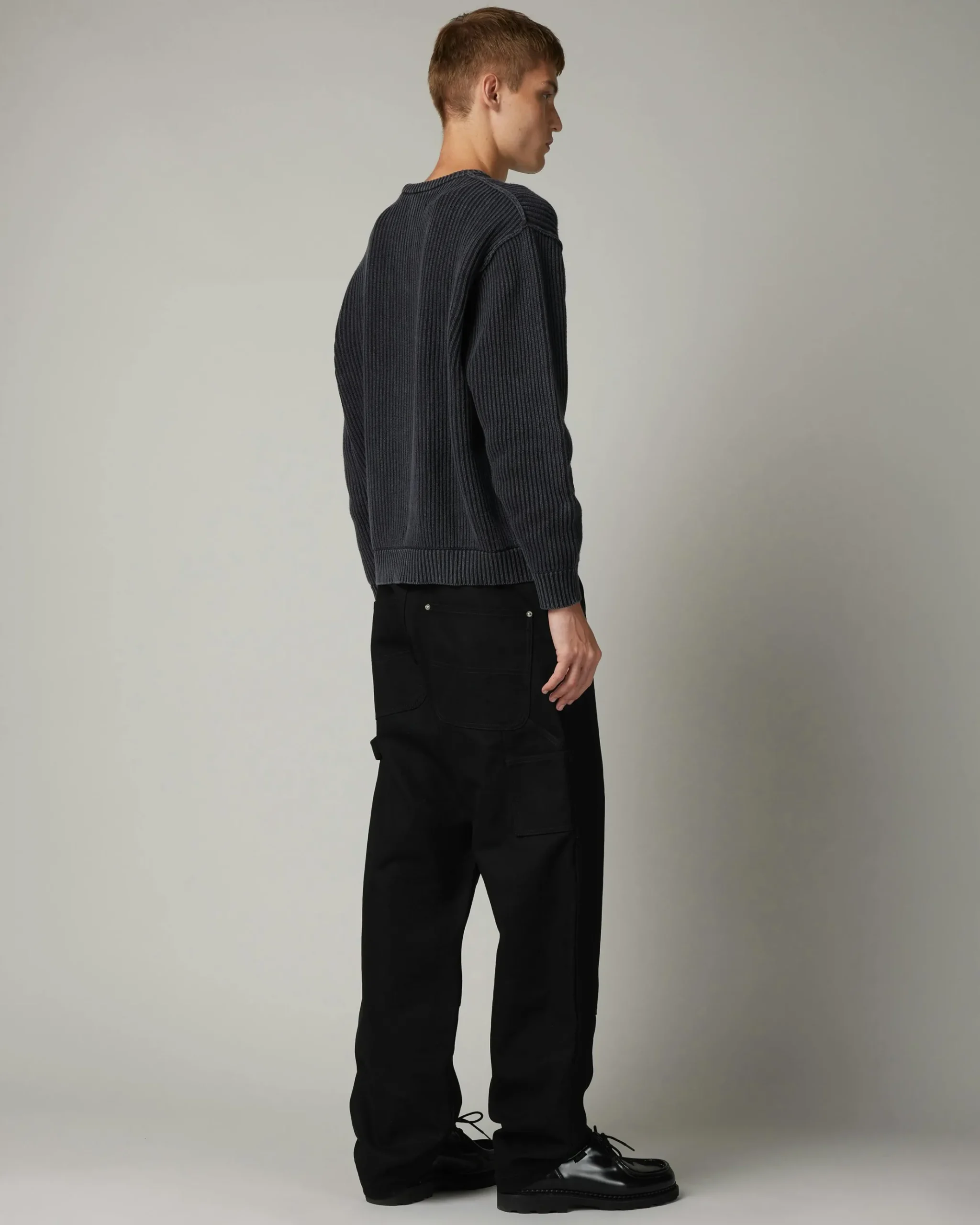 Outlet Highsnobiety HS05 Pigment Dyed Sweater washedblack