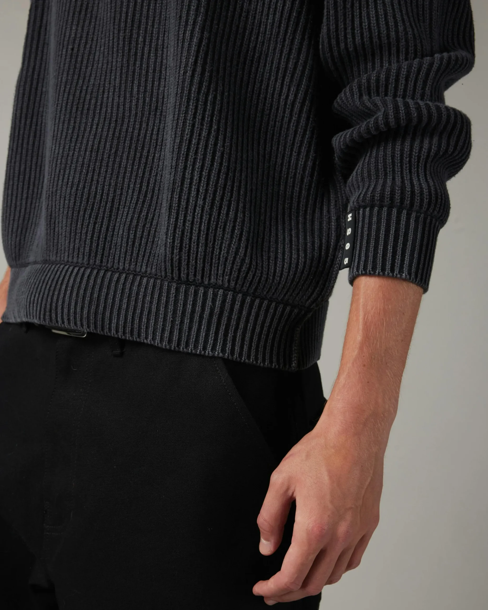 Outlet Highsnobiety HS05 Pigment Dyed Sweater washedblack