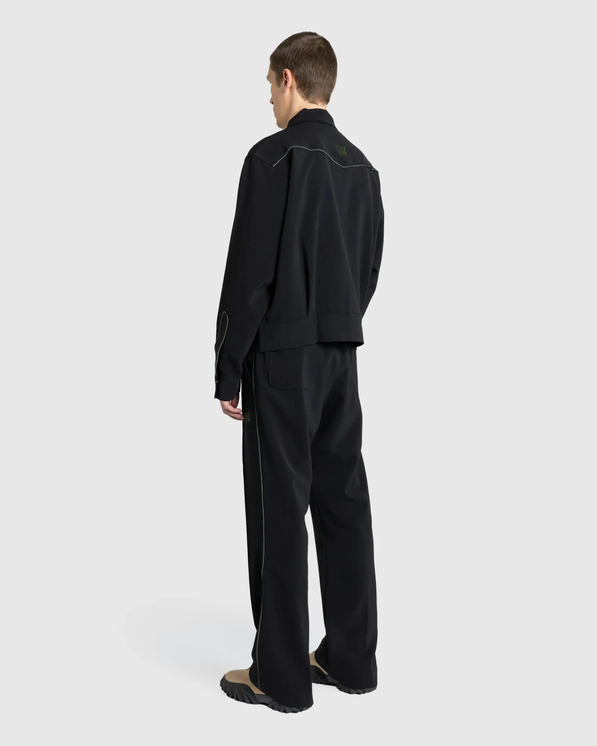 Cheap Needles Piping Cowboy Pant Double Cloth black