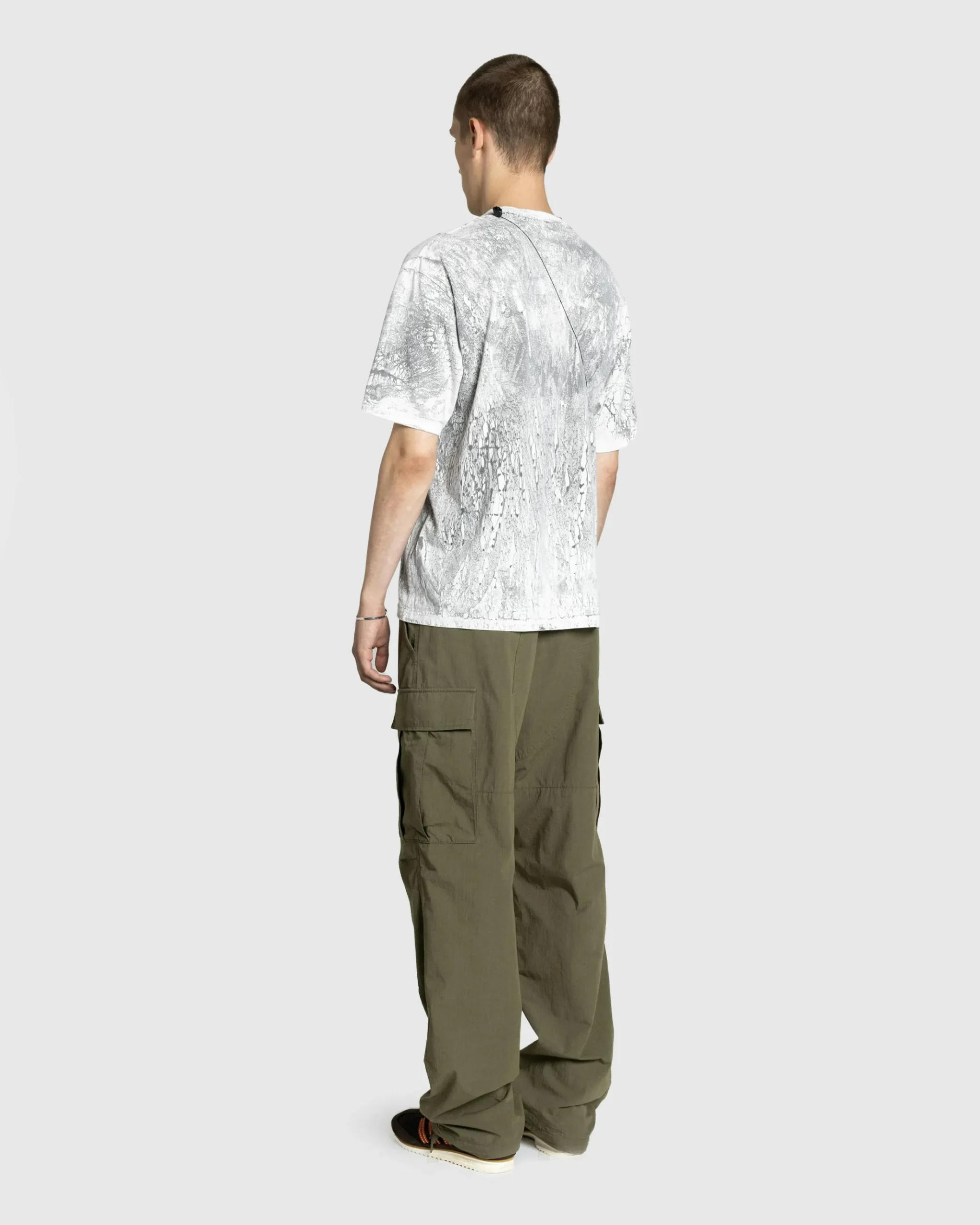 Clearance Acne Studios Plaster Print T-Shirt Faded Black fadedblack