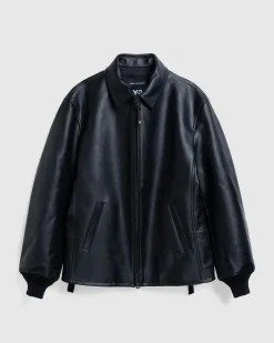 New Y-3 Pleather Jacket black