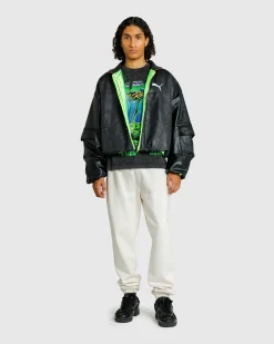 Hot Puma Pleather Jacket Black pumablack
