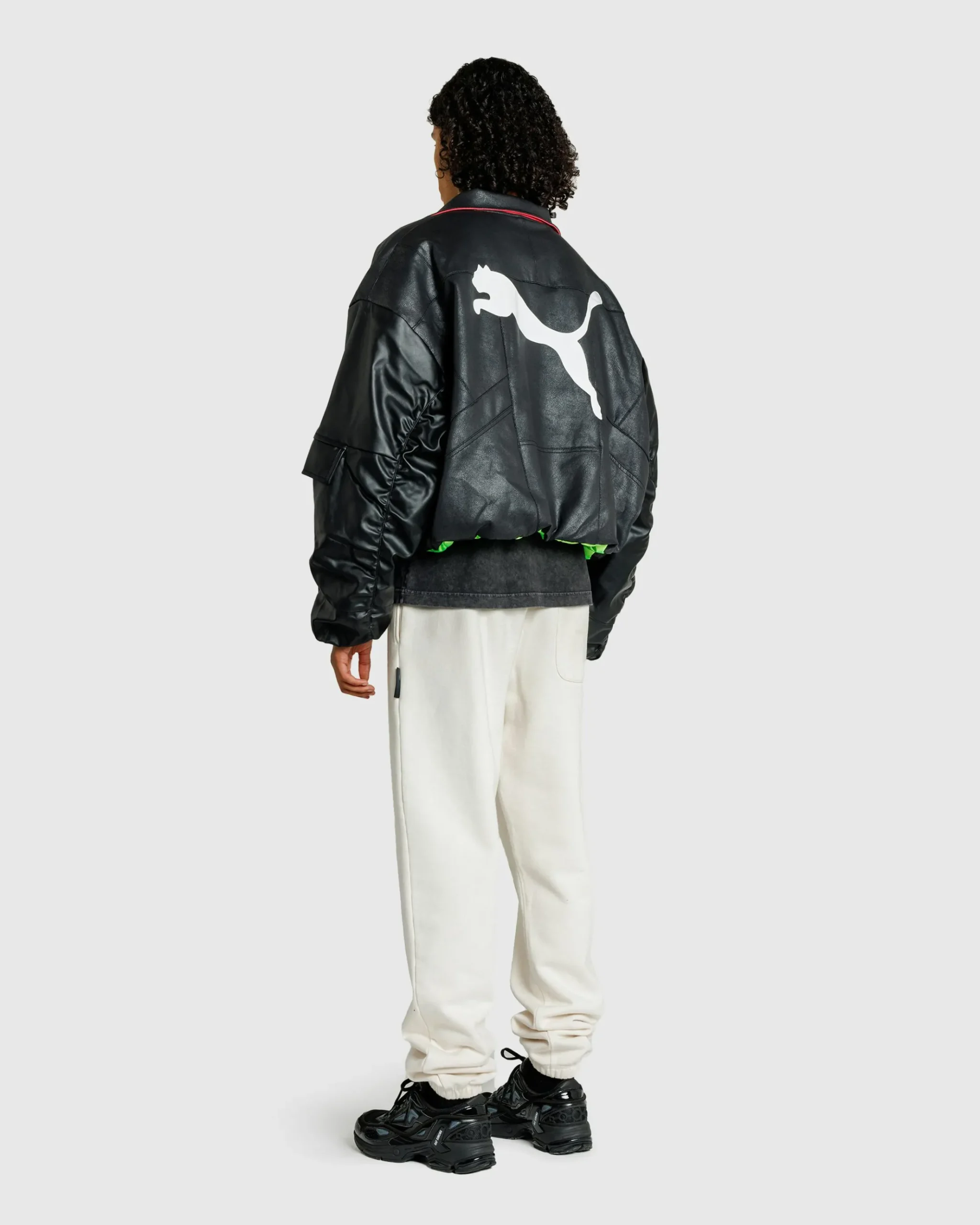 Hot Puma Pleather Jacket Black pumablack
