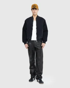 Best Diesel P-MACS-LTH Leather Trousers Black blackblackblack