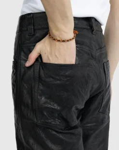 Best Diesel P-MACS-LTH Leather Trousers Black blackblackblack