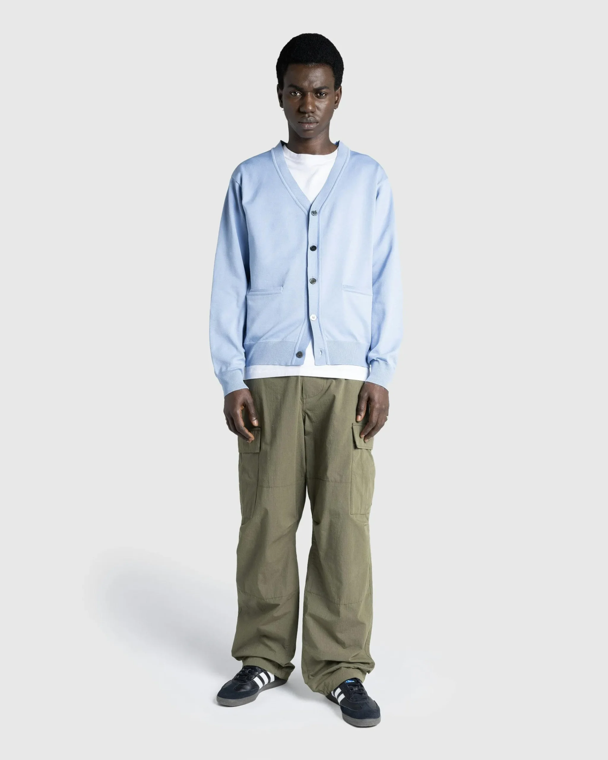 Hot Highsnobiety HS05 Poly Knit Cardigan Light Blue lightblue