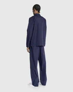 Cheap Tekla Poplin Pyjamas Pants True Navy truenavy
