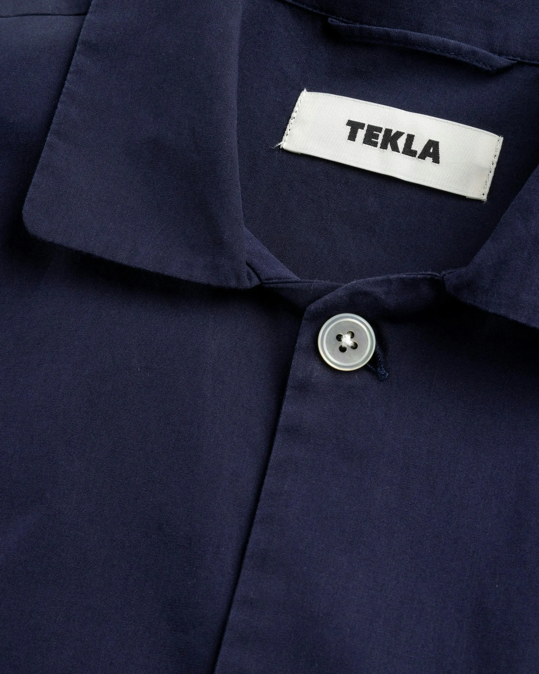 Best Sale Tekla Poplin Pyjamas Shirt True Navy truenavy
