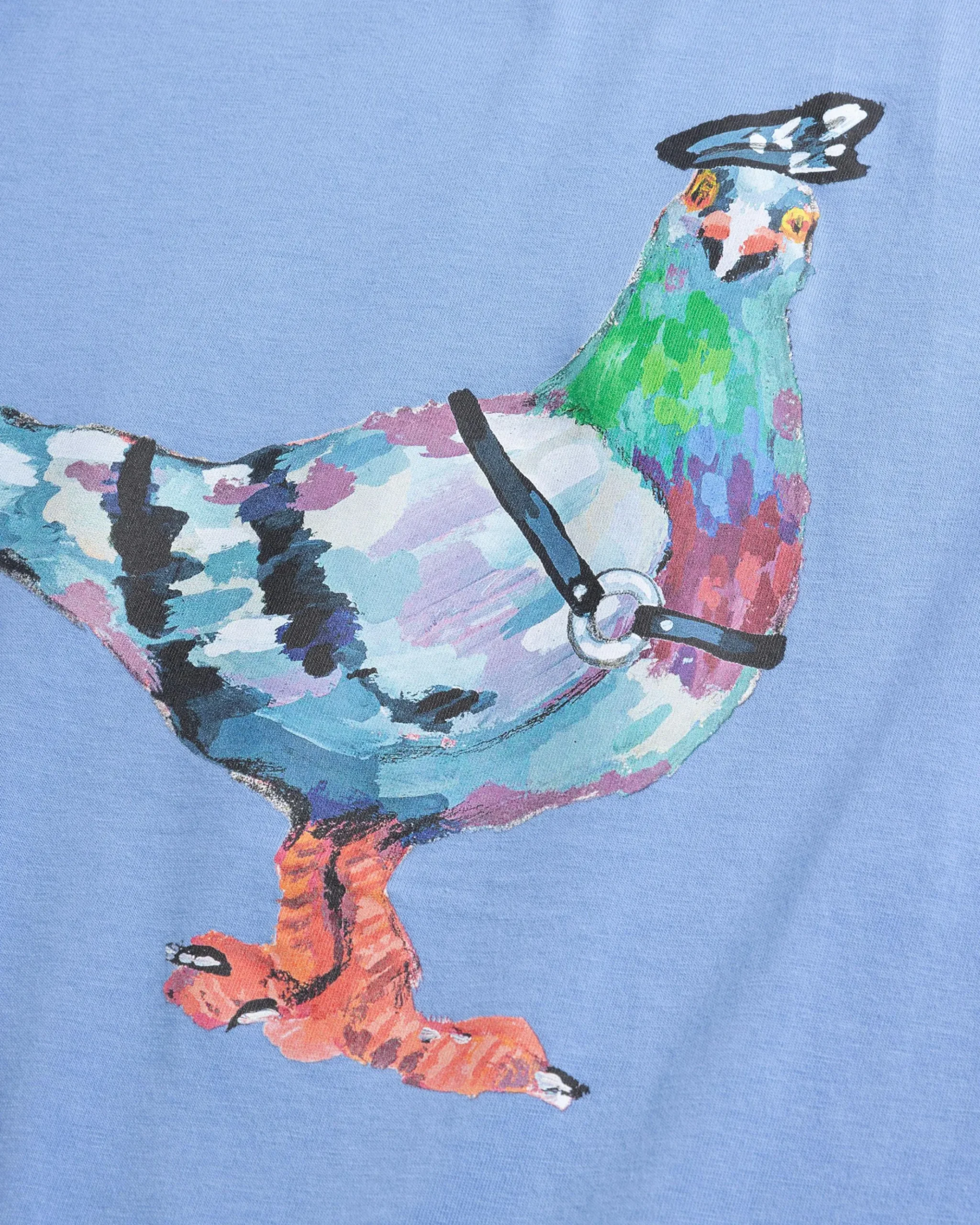 Best Sale J.W. Anderson Pride Pigeon Graphic T-Shirt blue
