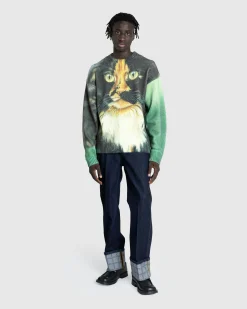 Discount J.W. Anderson Printed Sweater emerald