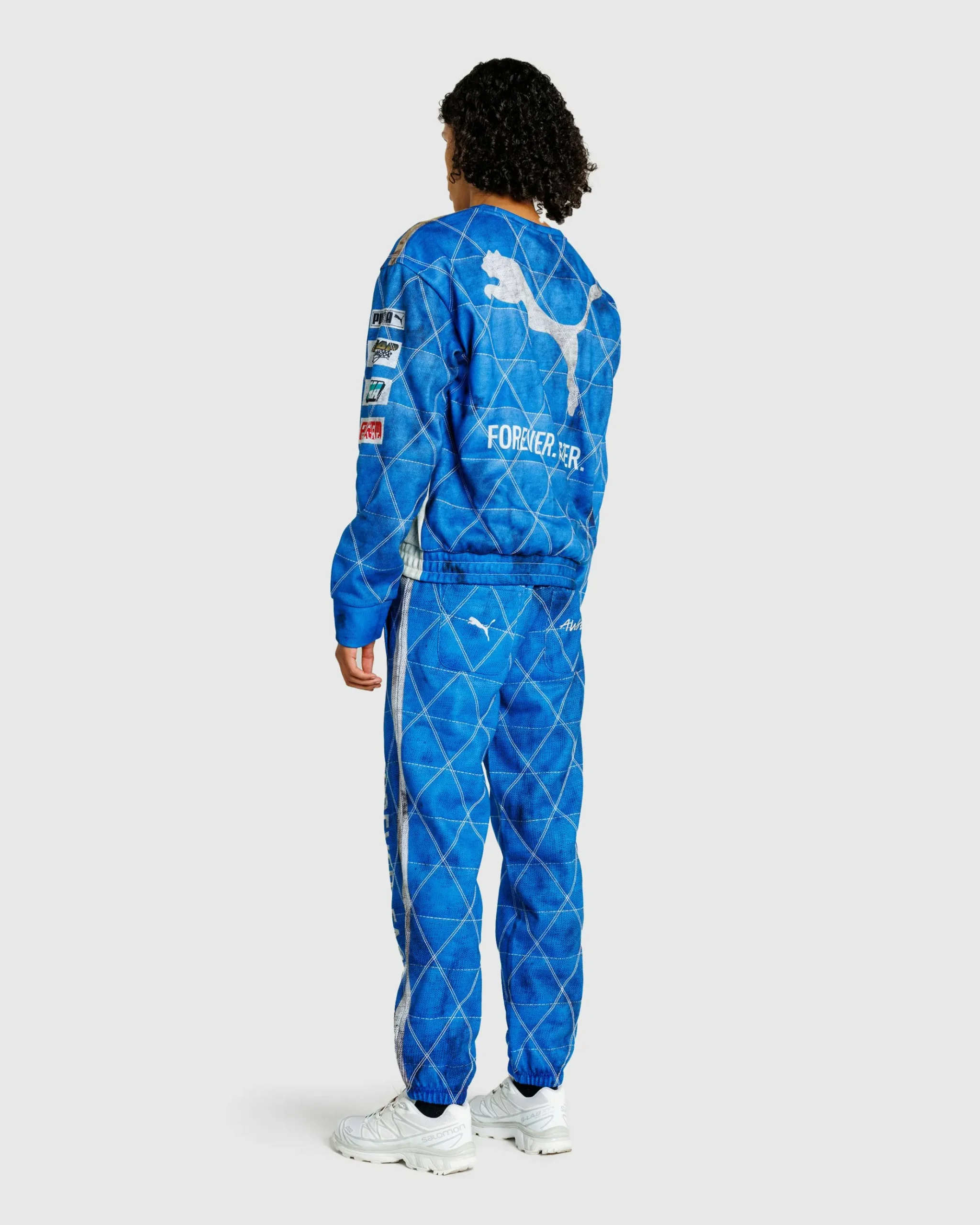 Clearance Puma Quilted Sweatshirt Clyde Royal clyderoyal