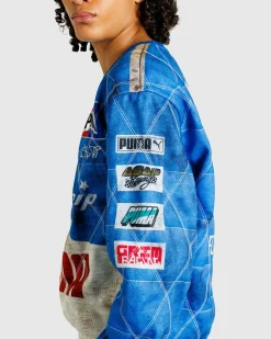 Clearance Puma Quilted Sweatshirt Clyde Royal clyderoyal