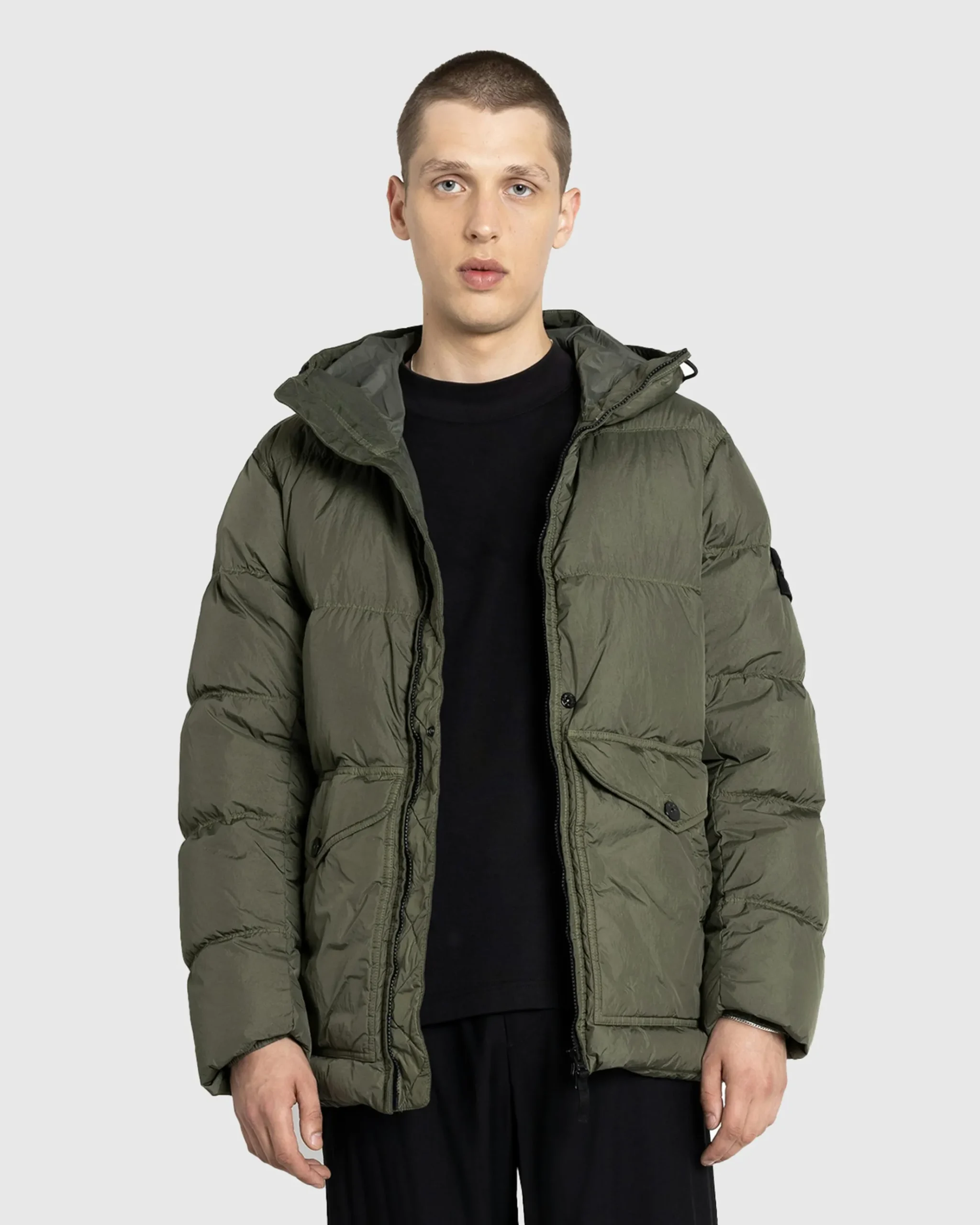 Hot Stone Island Real Down Jacket musk