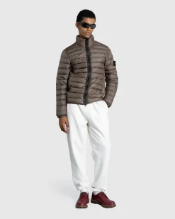 Best Sale Stone Island Real Down Jacket walnut