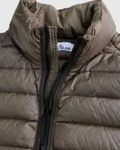 Best Sale Stone Island Real Down Jacket walnut