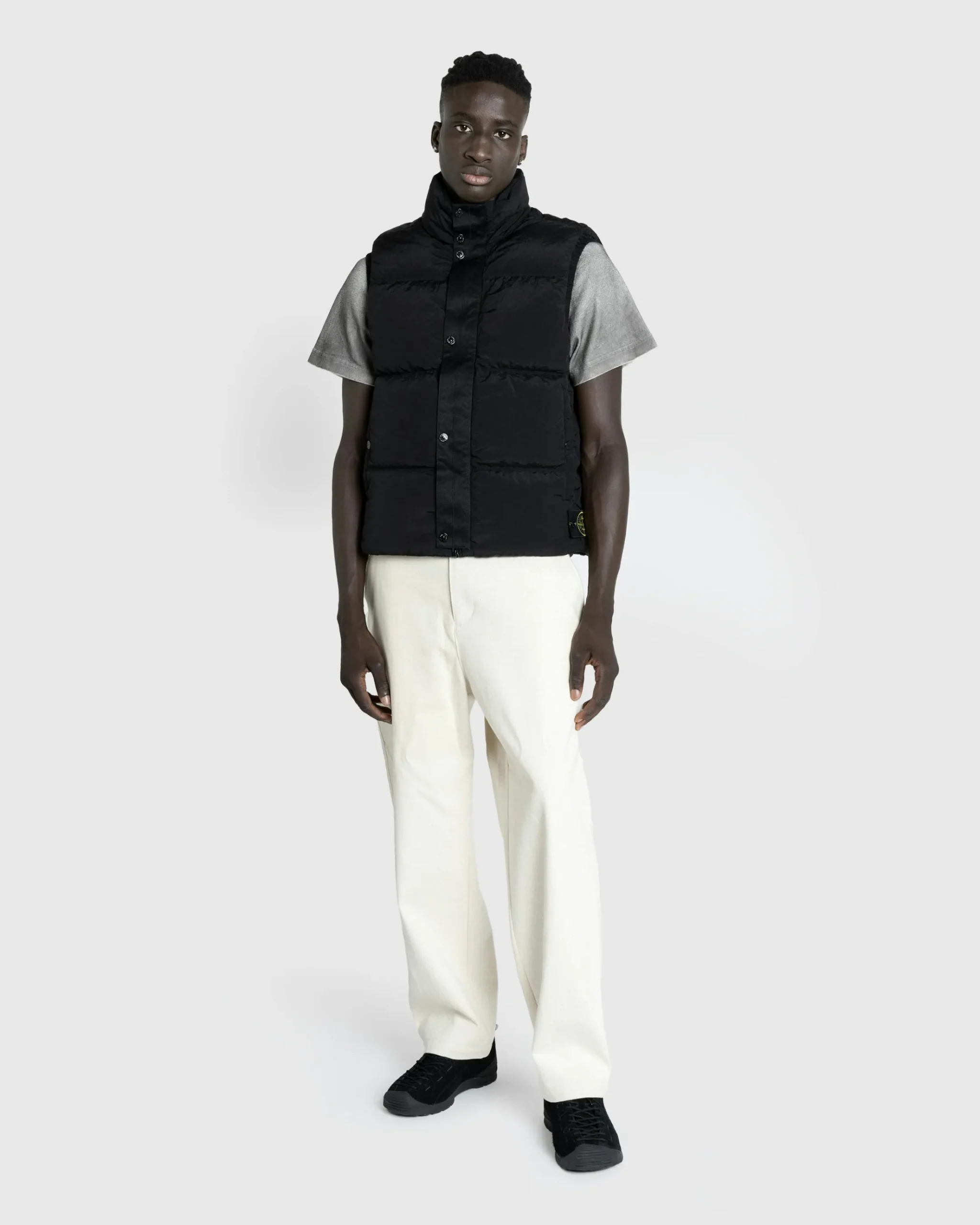 Online Stone Island Real Down Vest black