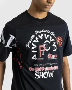 Online Marine Serre Regenerated Graphic T-Shirt black