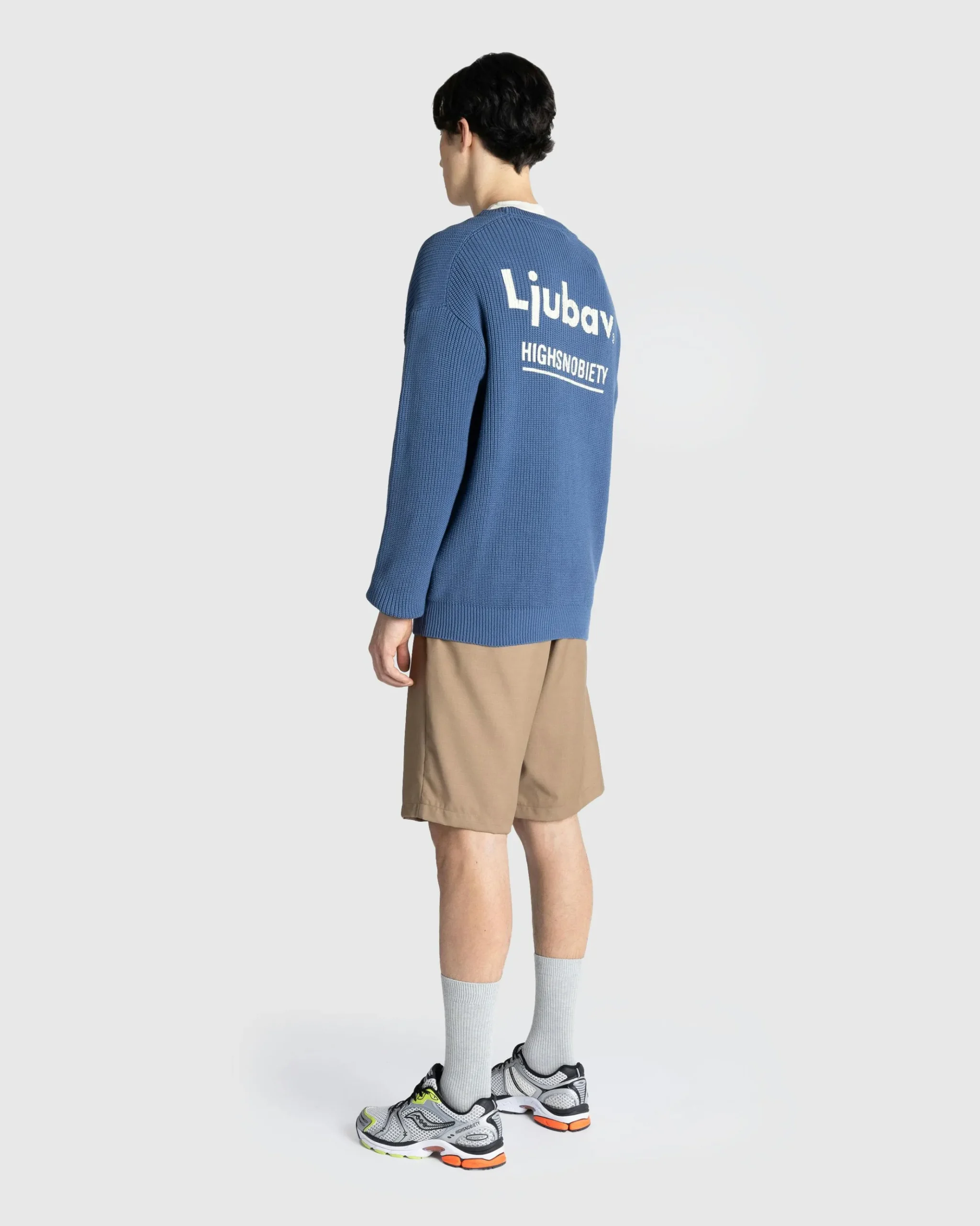 Shop Ljubav Regional Knit Sweater blue