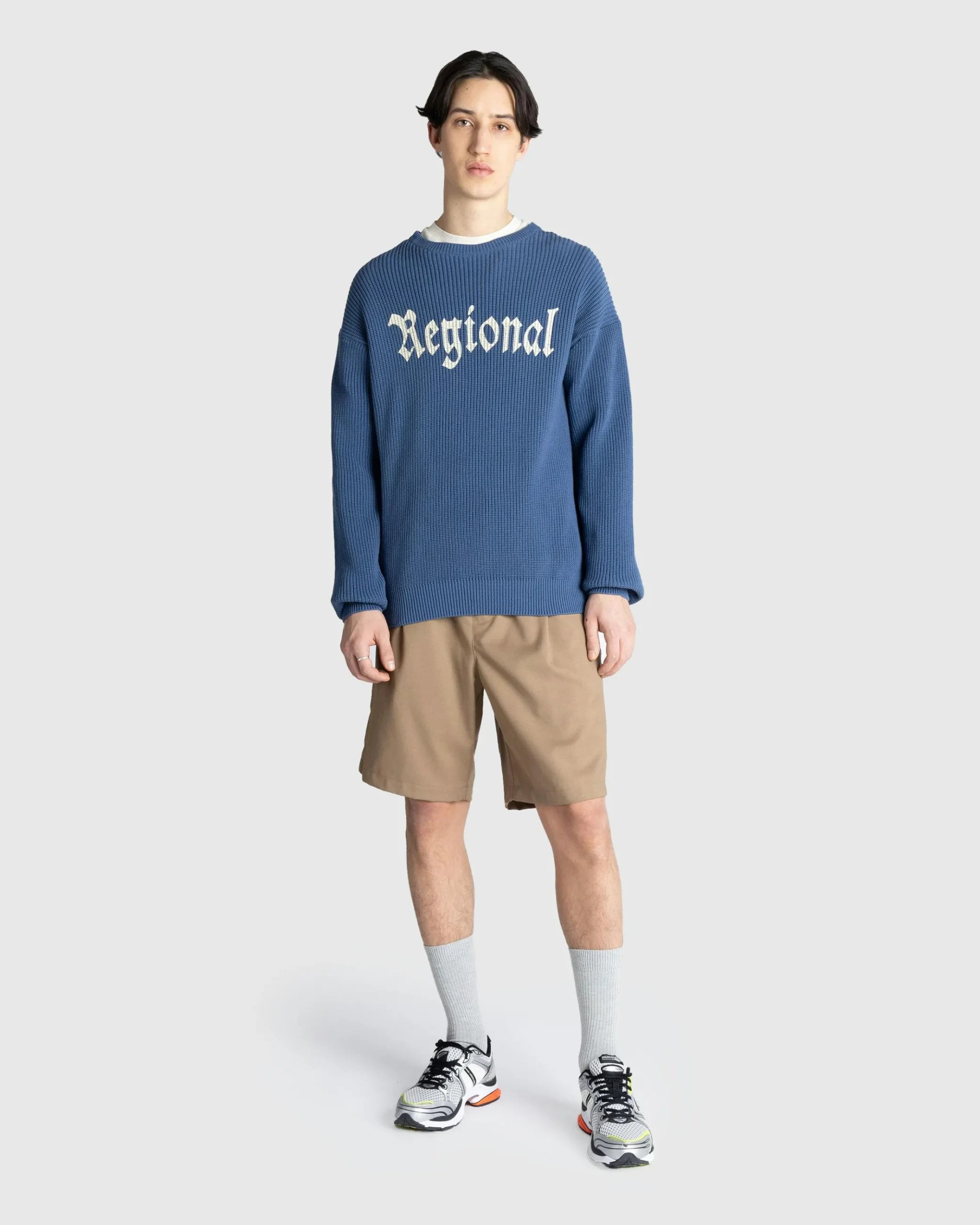Shop Ljubav Regional Knit Sweater blue