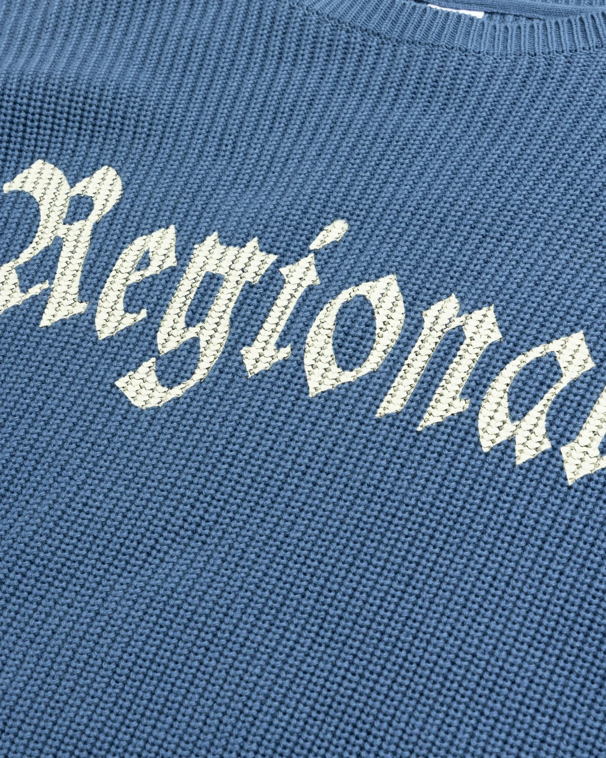 Shop Ljubav Regional Knit Sweater blue