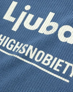 Shop Ljubav Regional Knit Sweater blue