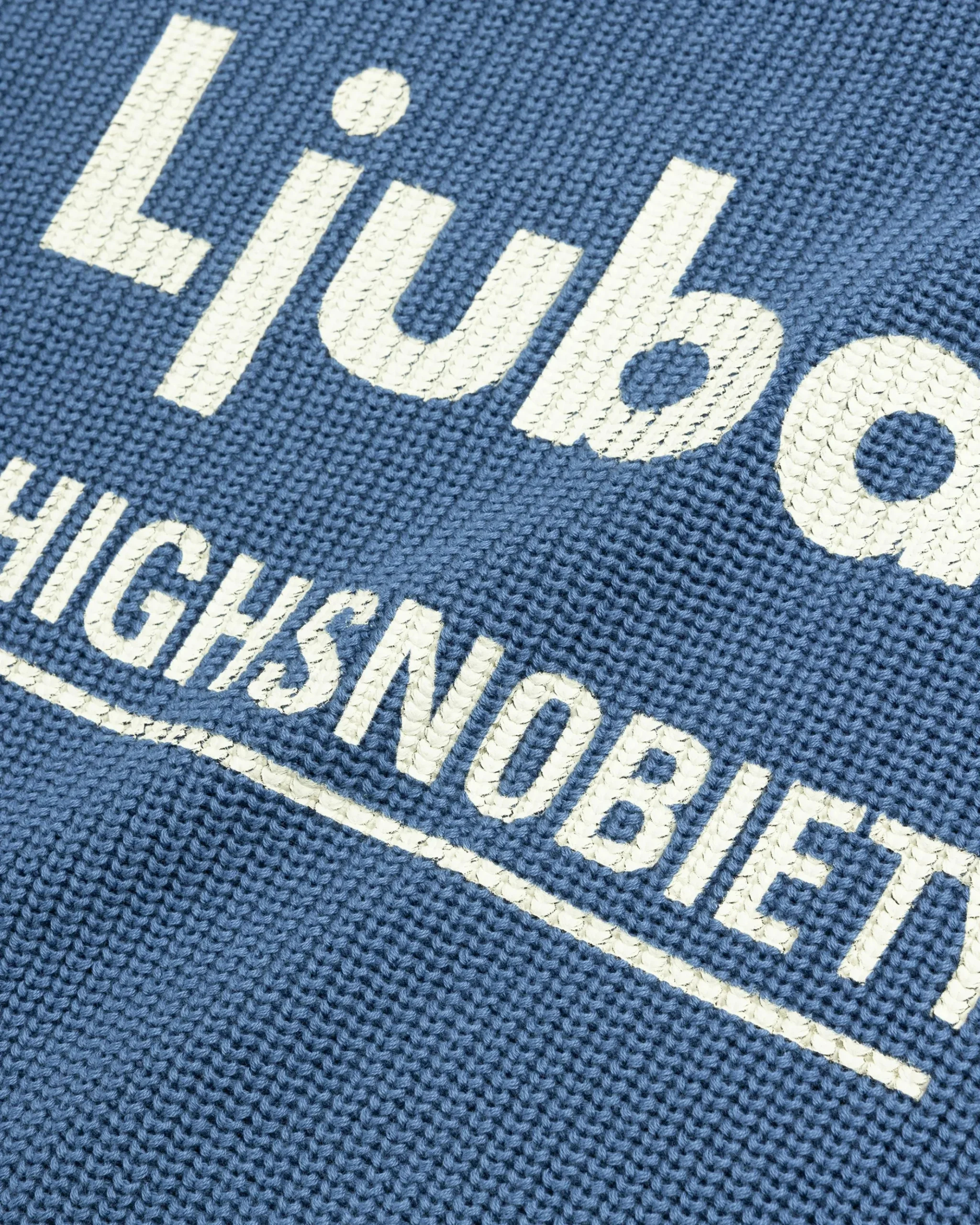 Shop Ljubav Regional Knit Sweater blue