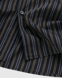 Sale Lemaire Regular Shirt Dark Brown/Marine