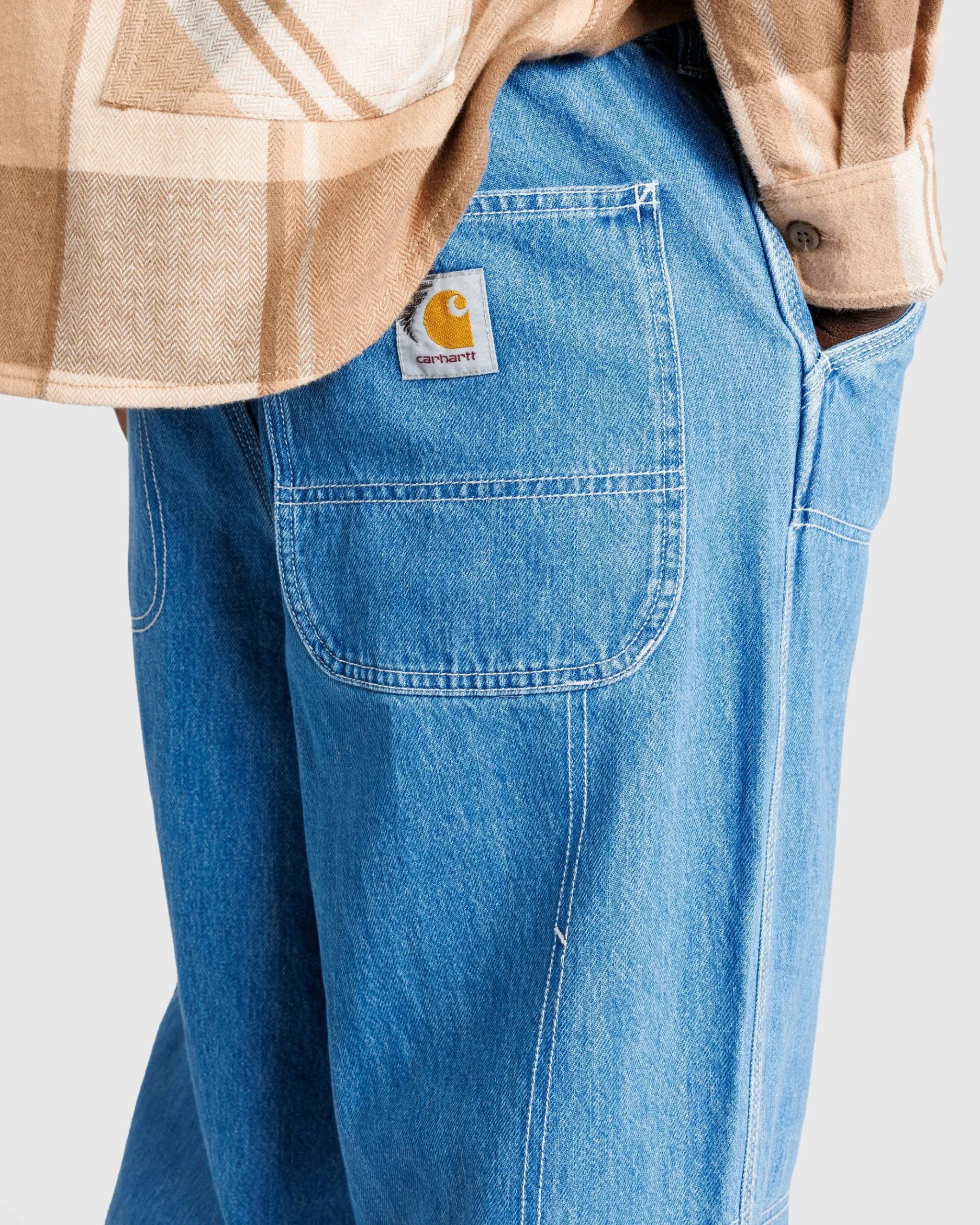 New Carhartt WIP Removed Pocket Double Knee Pant blue