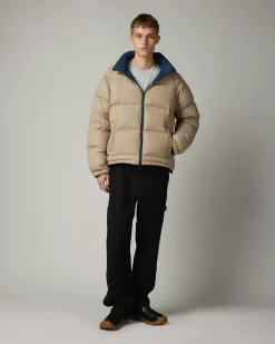 New NANGA Reversible Down Jacket navy/beige